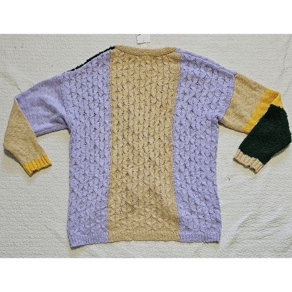 NWT Forever 21 Colorblock Cardigan Sweater - Picture 6 of 8